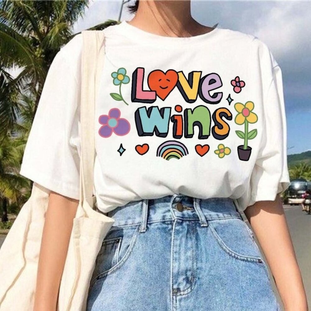 Love Wins, LGBTQ Shirt, Rainbow Pride Month Shirt, LGBT Ally Shirt
